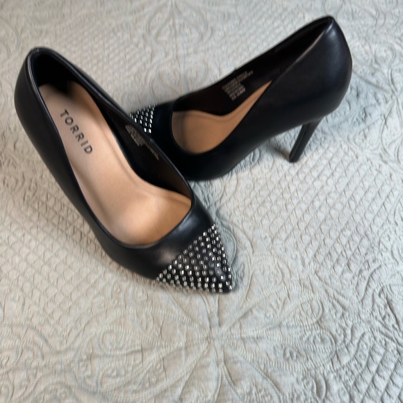 Torrid Black Studded Heels - Picture 5 of 10